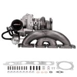 maXpeedingrods K03 Turbo Turbocharger Kit for 2009-2017 Audi A4 A5 A6 Quattro allroad Q5 L4 2.0L with CDNB CDNC CAEA CAEB CFKA Engine, for Volkswagen Passat Seat Exeo, 06H145702L, Basic PVL Series