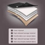 Universal Black Car Seat Cover w/ Storage Pocket - Waterproof Rear Seat Protector - Image 6