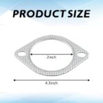 Hirificing 2PCS 2in Exhaust Flange Gasket Kit High Temp Seal Turbo - Image 2