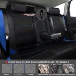 Toyota Corolla Seat Covers Full Set 2014-2019 Black Waterproof Protection - Image 6