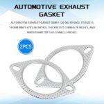 Hirificing 2PCS 2in Exhaust Flange Gasket Kit High Temp Seal Turbo - Image 3