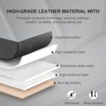BOPUOVRE PU Leather Car Seat Cover Universal Fit Anti-Slip Black - Image 3