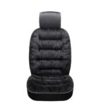 Luxury Car Seat Cushions (2-Pack) Winter Warm Comfort Universal Fit Black - Image 2