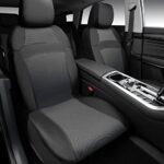 CAR PASS Leather Seat Covers Floor Mats Set SUV Truck Airbag Safe Black Gray - Image 2