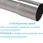 Premium 2.5" Stainless Steel Exhaust Pipe | Universal Fit Straight Tubing, 17.3" - Image 6
