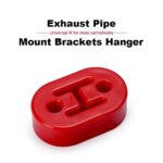 PTNHZ 4PC Red Polyurethane Exhaust Hanger 10mm Universal Muffler Mount - Image 2