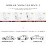 BOPUOVRE PU Leather Car Seat Cover Universal Fit Anti-Slip Black - Image 6