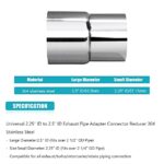 2.25 to 2.5 Inch Exhaust Pipe Adapter 304 Stainless Steel - Image 5