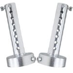 Amavoler 2 Pcs Motorcycle Exhaust Silencer Motorbike Muffler Insert Baffle Silencer Universal (silver-60mm,2Pcs)