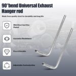 4Pack 8" Universal 90° Exhaust Hanger Rod Weld Bracket Kit - Image 6