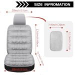 Luxury Car Seat Cushions (2-Pack) Winter Warm Comfort Universal Fit Black - Image 6