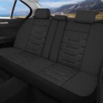 AOKAOK 3D Air-Mesh Car Seat Covers Full Set Breathable Universal Fit Black - Image 3