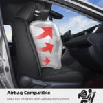 Toyota RAV4 2019-2024 Leather Car Seat Covers Full Set Waterproof Black - Image 4