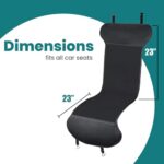 Breathable Car Seat Covers Black Universal Fit Comfort 2-Pack - Image 2