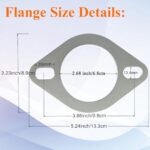 Stainless Steel Exhaust Adapter 2.5" to 3" Universal Flange Upgrade Replacement - Image 3