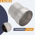 A-KARCK Stainless Steel Exhaust Adapter 3.5" to 4" Reducer Pipe - Image 3