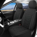 AOKAOK 3D Air-Mesh Car Seat Covers Full Set Breathable Universal Fit Black - Image 2