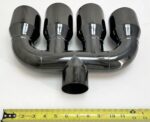 Quad Exhaust Tip 2.5in Inlet 3.5x15 Black Chrome Stainless Steel - Image 6