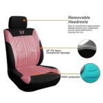 BESULEN Pink Butterfly Car Seat Covers 2Pack Non-Slip Breathable - Image 3