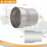 A-KARCK Stainless Steel Exhaust Adapter 3.5" to 4" Reducer Pipe - Image 4
