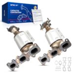 KAX Catalytic Converter Fit for Taurus 2013-2018 3.5L,Police Interceptor Sedan 2013-2019 3.7L,3.5L,MKZ 2013-2016 3.7L,Flex 2013-2019 3.5L,Explorer 2013-2019 3.5L,Catalyst 4 Pore,19517/19516,2 PCS