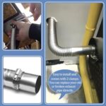 78" Stainless Steel Diesel Heater Exhaust Pipe 1" Vent Hose - Image 5
