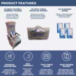 Ultimate Travel Hygiene Kit: Airplane Seat Covers with Sanitizing Wipes & Pockets - Image 6