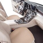 Premium Breathable Car Seat Covers w/ Storage Bags - Universal Fit Lantern Beige - Image 7