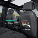 Ford F150 Leather Seat Covers 2021-2025 Waterproof Black Full Protection - Image 6