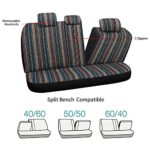 HAIYAOTIMES Universal Car Seat Covers: Breathable Saddle Blanket Protection Red/Blue - Image 6