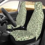 MAGIFUN Green Leaf Car Seat Covers Universal Fit Set of 2 - Image 2