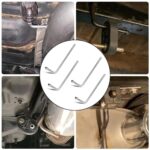 4Pack 8" Universal 90° Exhaust Hanger Rod Weld Bracket Kit - Image 7