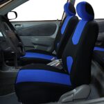 Premium Blue Cloth Car Seat Covers: Universal Fit, Easy Clean, Low Back Seats - Image 2