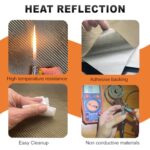 Titanium Exhaust Heat Shield 12x47 High Temp Thermal Barrier Grill Protection Mat - Image 2