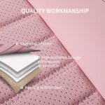 Luxury Pink Car Seat Covers: Waterproof Leather Full Set for Sedan SUV Truck - Image 5