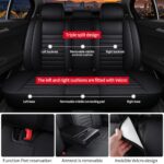 VW Atlas Cross Sport Leather Seat Covers 2020-24 Full Set Waterproof Airbag Safe - Image 4