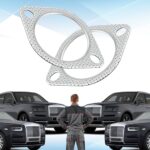 Hirificing 2PCS 2in Exhaust Flange Gasket Kit High Temp Seal Turbo - Image 6