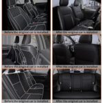Toyota Corolla Seat Covers 2014-2019 Waterproof Black Leather Custom Fit Full Set - Image 5