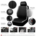Zebra Print Car Seat Covers Set: Universal Fit SUV Van Truck Interior Kit - Image 5