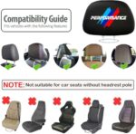 BMW M Series Headrest Covers 2Pack Universal Fit Cars Trucks SUVs - Image 5