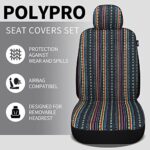 HAIYAOTIMES Universal Car Seat Covers: Breathable Saddle Blanket Protection Red/Blue - Image 4