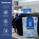 Ultimate Travel Hygiene Kit: Airplane Seat Covers with Sanitizing Wipes & Pockets - Image 2