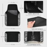 Zebra Print Car Seat Covers Set: Universal Fit SUV Van Truck Interior Kit - Image 7