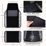 Sparkly Crystal Car Seat Covers & Mats - Rhinestone Bling Leather Interior Set - Image 6