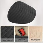 Universal Black Car Seat Cover w/ Storage Pocket - Waterproof Rear Seat Protector - Image 4