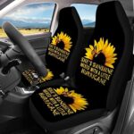 Sunflower Car Seat Covers Full Set Universal Fit Front Rear Auto SUV - Image 4