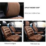 Luxury Car Seat Cushions (2-Pack) Winter Warm Comfort Universal Fit Black - Image 3