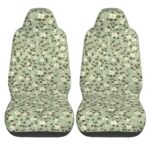 MAGIFUN Green Leaf Car Seat Covers Universal Fit Set of 2 - Image 7