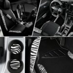 Zebra Print Car Seat Covers Set: Universal Fit SUV Van Truck Interior Kit - Image 4