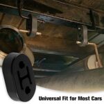 SINGARO Heavy Duty Rubber Exhaust Hanger 2PC Muffler Mount Kit Black - Image 4
